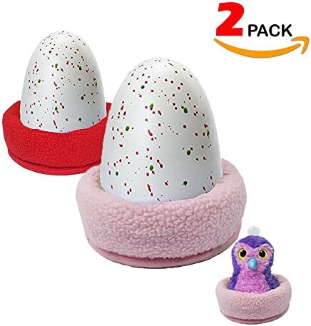 Hatching Animal Nest Bed,Egg-Egg Holder Accessories,Bed Nest Nesting Egg Holder Accessories For All Hatchimals Eggs,Best Gift for kids-Pink and Red Colors 2 PACK