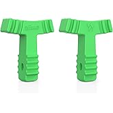 2 Pcs Chewies for Invisalign Aligners, Orthodontic Aligner Chewies Chompers Aligner Trays Seaters Durable Medical Grade Silicone Compatible with Invisible Braces (Green)