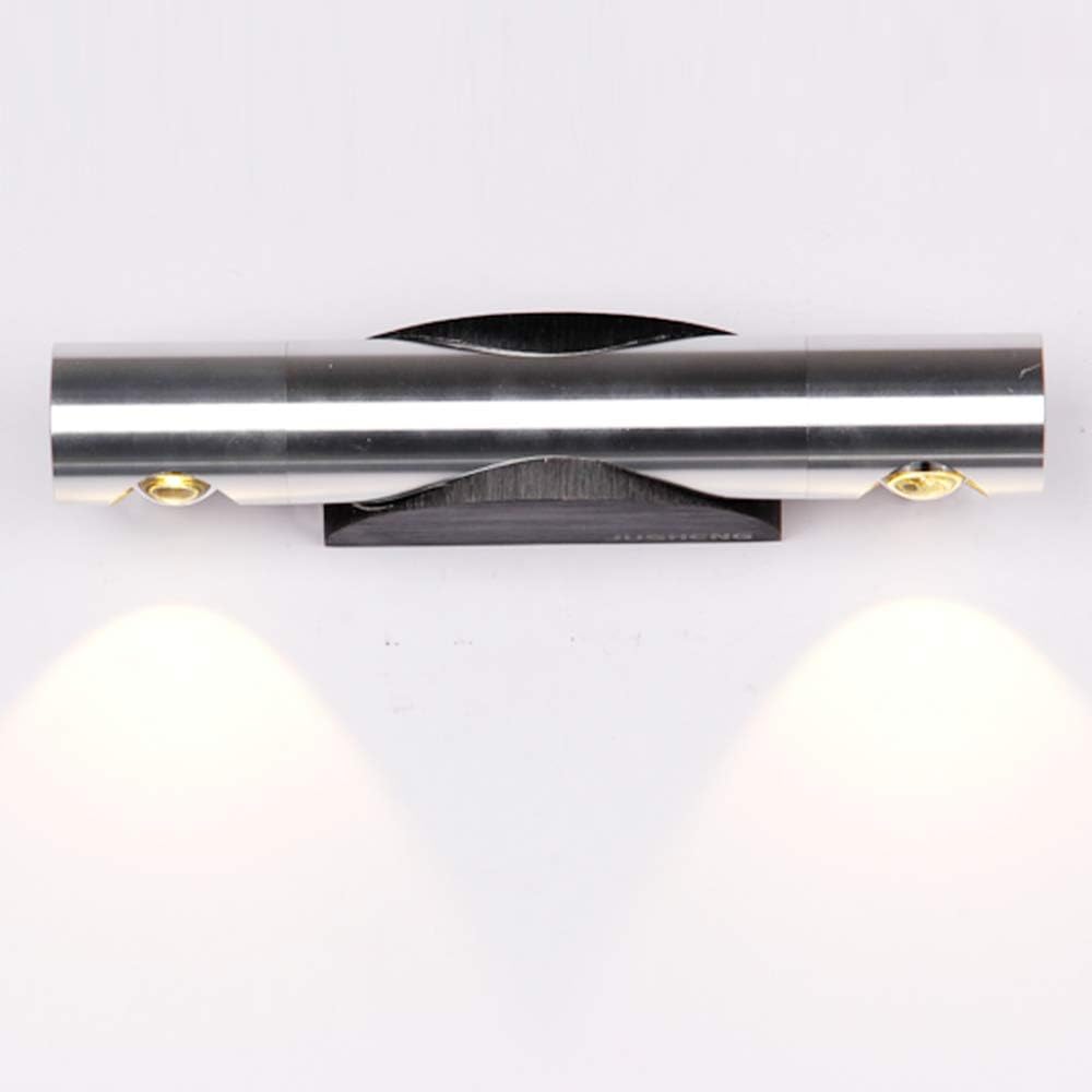 HBRT Modern LED Wall Light,Downlighter,Sconce Up Down Wall Lights,Angle Adjustable Wall Lamp 2W for Living Room Bedroom Hallway,Whitelight