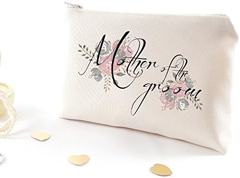 Bridal shower gift - Custom wedding makeup bag (Mother of the groom)