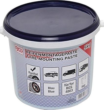 BGS 9383 Reifenmontagepaste für Run-Flat-Reifen | blau | 5 kg Eimer