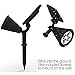 Solar Spotlights,Solar Lights 2-in-1 Adjustable Landscape Wall Light Waterproof Security Light for Outdoor Yard Garden Lawn - Auto-On / Off - The 3rd Gen-2 pack