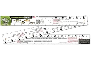 Salty Bones Florida Freshwater Lawstick - 36" Folding Fishing Ruler - Made in The USA - Updated for 2025 - Newest Version