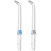 Qancekoo 2pcs Replacement Classic Jet Tips, Water Flosser Replacement Tips, Compatible with WaterPik Flosser WP-100 WP-250 WP