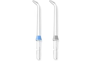 Qancekoo 2pcs Replacement Classic Jet Tips, Water Flosser Replacement Tips, Compatible with WaterPik Flosser WP-100 WP-250 WP