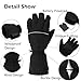 CAMTOA Heated Gloves Battery Power, Electric Rechargeable Heated Gloves -Battery Warmest Winter Gloves for Camping Hiking Sporting motorcycling(BATTERY NOT INCLUDED)