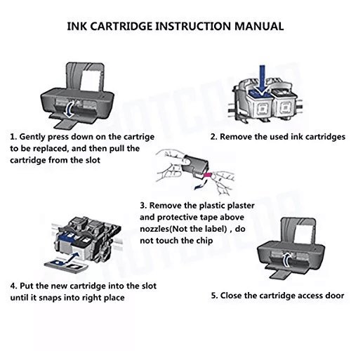 SAIDING 63XL 1Black 1Tri-Color F6U63AN F6U64AN Ink Cartridge For HP Officejet Deskjet 4520 4516 4650 3830 3831 4655 2130 1112 3630 3633 3634 Printers 480&330Pages Yield