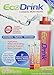 EcoDrink Complete Multivitamin & Minerals Drink Mix - 15 Orange + 15 Berry - 30 Packets Total Plus a Reusable, BPA-Free Shaker Bottle Included