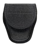 Bianchi Accumold 7300 Covered Black Handcuff Case with Hidden Snap (Size 3)