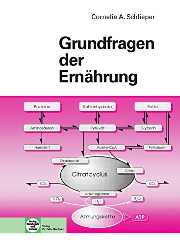 Grundfragen Der Ernahrung Cornelia A Schlieper Pdf Online Lesen Rochitabge