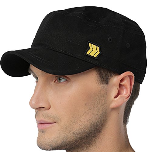Classic plain army military cadet cotton caps baseball hats (one …