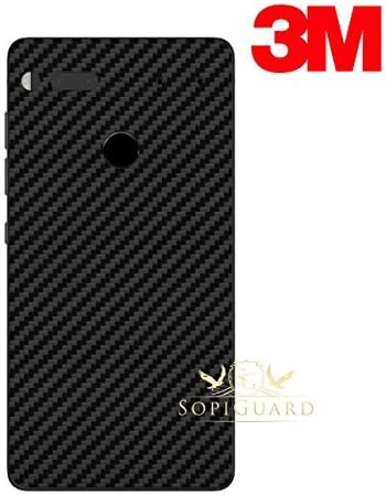 Amazon Com Sopiguard Essential Phone Ph1 Carbon Fiber Rear Panel Precision Edge To Edge Coverage Easy To Apply Vinyl Skins 3m Carbon Black
