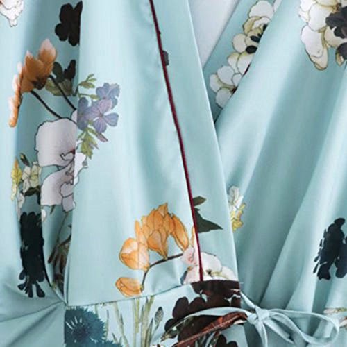 Women Kimono Jacket Cardigan Yukata Coat Short Haori Noragi Outwear Retro Loose Top (As Picture Show, US XXS Bust: 40.2")