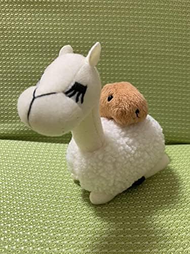 Amazon カピバラさん ぬいぐるみ リャマさんの頭 お尻 約13cm カピバラさん 約6cm 全体の高さ 約12cm ぬいぐるみ ホビー