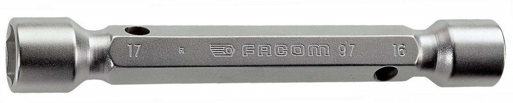 FACOM Double Tubular Box Spanner Hexagonal SW 24 x 26 Length 190 mm, 1 Piece, 97.24 x 26
