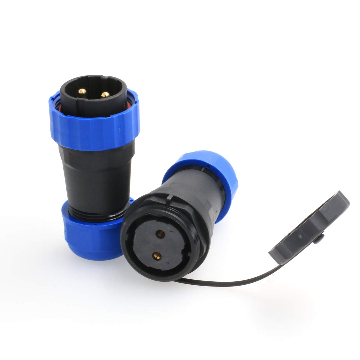 DRRI HE29 2~26pin 28mm Panel Mount waterproof Circular Aviation Connector IP68 Industrial Threaded Plastic connector Male plug female socket (2 pin) — image 1