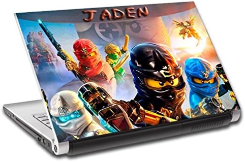 Lego Ninjago Personalized LAPTOP Skin Vinyl Decal Sticker WITH NAME L132 - 14"