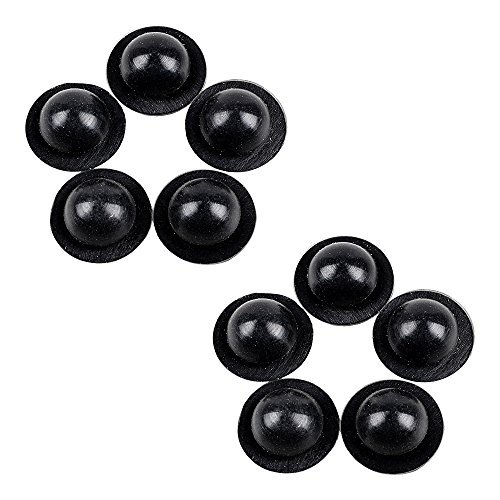 10pcs 8mm Matte Black Floorboard Rubber Pad For 1986-2016 Harley Touring Model