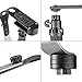 NEEWR Video Camera Handheld Stabilizer Steady Aluminum Alloy compatible with iPhone 7/7 Plus,6/6 Plus and Other Smartphone,canon,Nikon,Sony and Other Camera up to 2.1pounds (Black)