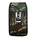 AISCELL Camouflage Nylon Holster Hip Waist Case Rugged Camo Pouch with Belt Holder and Metal Clip Loop,Universal Cellphone Holster Case with Belt Clip for Smartphones 6.60 X3.60 X0.70 Inches