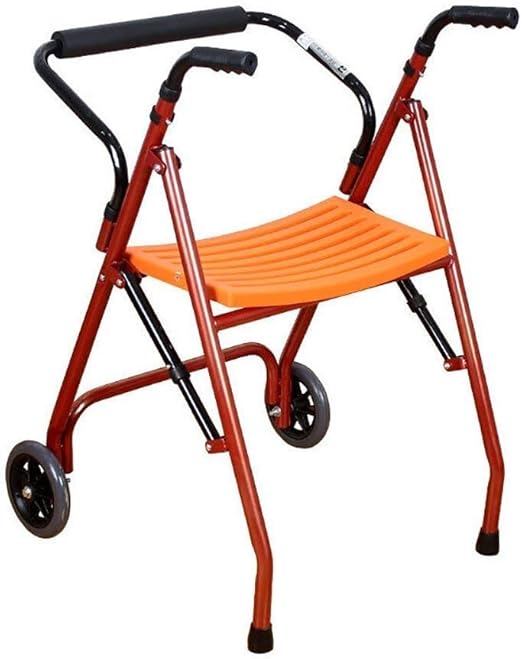 ZTBXQ Rolling Walker Walking Frame with Wheels Folding Roller 2 Wheel