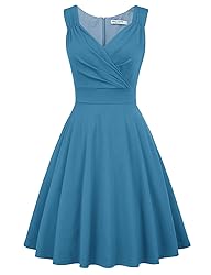 GRACE KARIN Sleeveless Flared A-line Swing Dress