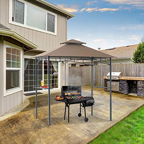 Coastshade 5'x8' Grill Gazebo Canopy Tent, Polyester Double Teir Soft