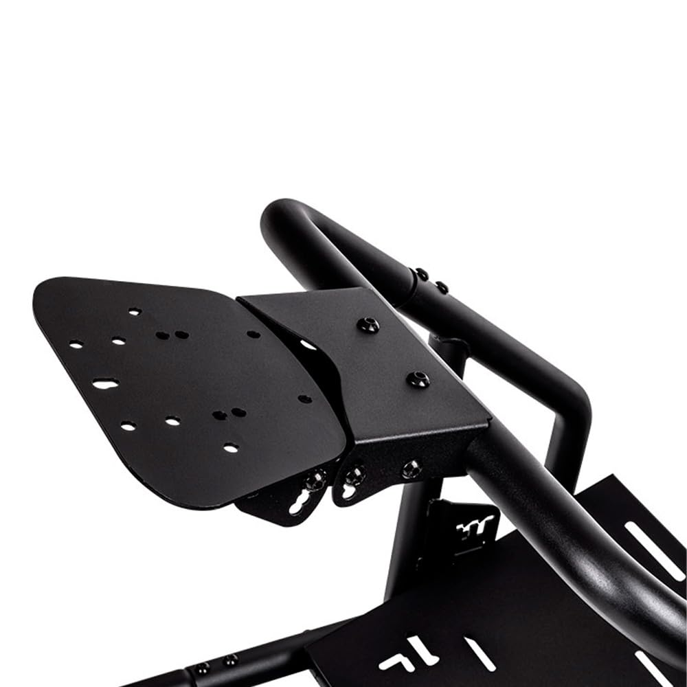 Thermaltake GR300 SIM Racing Cockpit – Racing Rig mit verstellbarem PVC-Rennsitz, Lenkrad-/Pedalhalterung, Shifter Mount – Schwarz (Black) 5