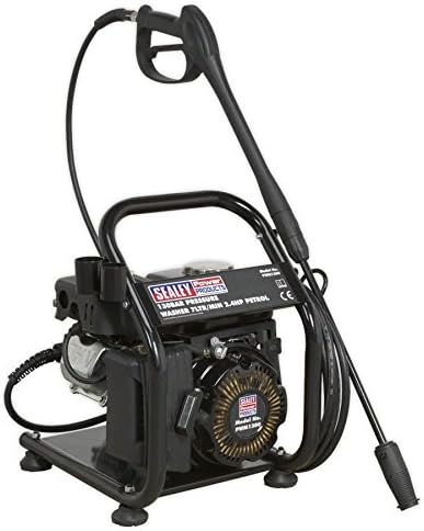Sealey PWM1300 Pressure Washer, 130Bar, 7Ltr/Min, 2.4Hp Petrol, Black