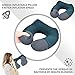 Kmall Travel Pillow-Super Comfy Inflatable Travel Neck Pillows for Airplanes Travel CoolMax Cover Green