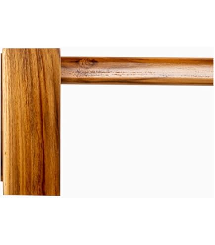 Cortinero Artesanal De Madera Modelo Marbella Natural Minimalista 180 Cm 2 Barras, , large