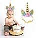 Unicorn Horn Headband and Unicorn Cake Topper in 1 - Wear as a Head Band or Use as a Unicorn Decoration for a Cake by MekaDe