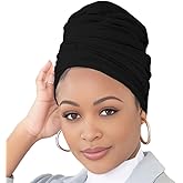 Head Wraps for Black Women Breathable Headwraps Scarf Long Hair Wraps Soft Wide Headbands Headscarves for Locs
