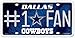 Dallas Cowboys License Plate - #1 Fan