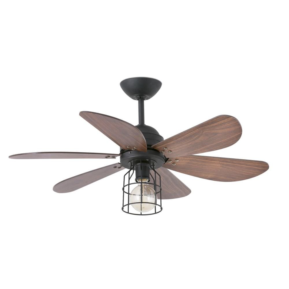 Lighthouse 33703 Ceiling Fan With Light Walnut Amazon Co Uk Diy