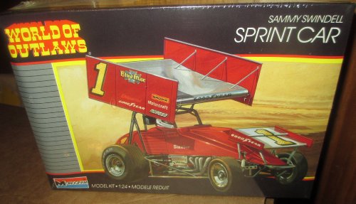 #2751 Monogram World of Outlaws Sammy Swindell Sprint Car 1/24 Scale Plastic Model Kit,Needs Assembly