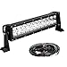 YITAMOTOR Led Light Bar Wiring Harness 72W 14 inch LED Light Pod Spot Flood Combo Led Work Light Offroad Driving Light Waterproof Led Light for Jeep 4WD ATV 4X4 SUV Truck Boat Car 12V,2 Years Warranty