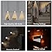 KINDEEP Wireless LED Closet Lights, Dimmable Puck Lights Operated with Remote Control, Kitchen Under Cabinet Lighting, Aisle Tap Night Lamp, Battery Powered, 4000K Natural White - 6 Pack