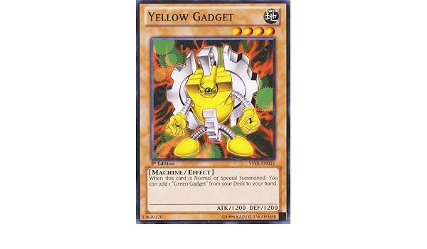 Amazon Com Yu Gi Oh Yellow Gadget Ysyr En021 Starter Deck Yugi Reloaded Unlimited Edition Common Toys Games Gadgets 2022 Yugioh