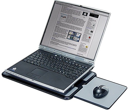 Aidata LAP005 LapPad, Portable LapDesk Notebook Stand with Retractable Mouse Tray, 15.6"