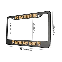 oFloral I'd Rather Be with My Dog Aluminum Alloy