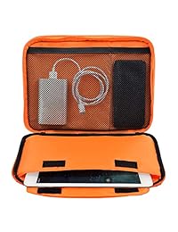 lifemate accesorios de viaje organizador de electrónica, Universal Cable organizador de gestión bolsa de viaje para USB, teléfono, cargador y cable, gris L