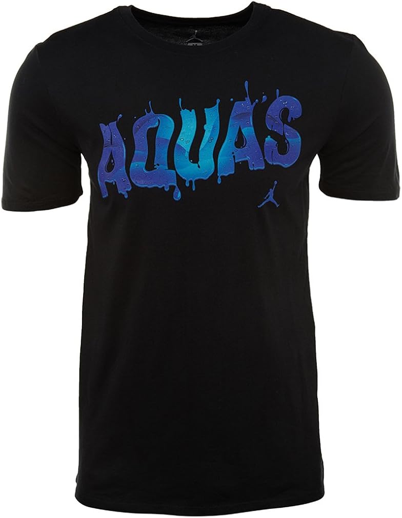 Nike Mens Air Jordan 8 VIII T-Shirt Aquas Black/Aqua Blue-Concord Grape Size XXL at Amazon Menâs 