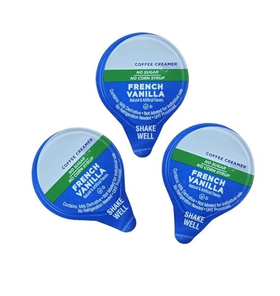 DASHER’S SPICE & BEANS SUGAR-FREE FRENCH VANILLA CREAMER SINGLE SERVE CUPS | 45 COUNT – 0.43 OZ. EACH