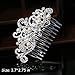Missgrace Crystal Jewelry Comb Bridal Headpiece Hair Clip Headband (Silver)