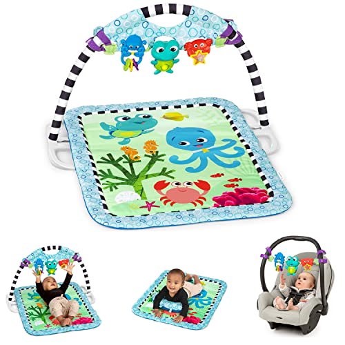 Baby Einstein - Neptunes Discovery Reef, 3-in-1, Spielgeraet & Spielzeugleiste zum Mitnehmen, 65+ Melodien und Lieder, 4 Spielmodi, Neugeborene