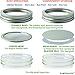 4 Sets: Stainless Steel Sprouting Lids + Storage Caps (4 Curved Sprouter Screens,4 Inserts,4 Bands,4 Seals) - For Wide Mouth Mason Canning Jars Kerr/Ball. Rust-Proof, BPA-free Seed Grower Sprouts Kit