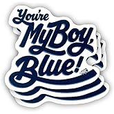 (3 Pcs) You're My Boy Blue Sticker Sarcastic Motivational Sayings Humorous Quote Vinyl Decal for Kindle, Laptop, Water Bottle, Phone Hard Hat, Meme Quote Sticker 3 inch