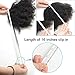 Luwigs 3B 3C Afro Kinky Curly Clip In Hair Extension Natural Color African American Brazilian Human Virgin Hair For Black Women 7pcs/set (20 inches, 3B 3C Afro Kinky Curly)