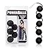 CalExotics Power Balls Kegel Exerciser with Nylon Retrieval Cord - Blac